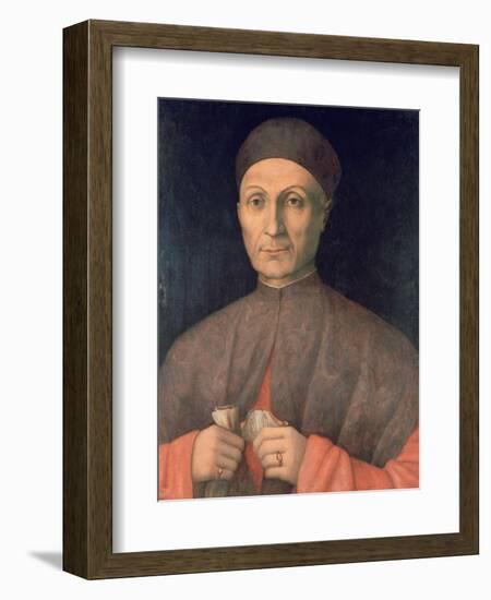 Portrait of a Scholar, C1450-1507-Giovanni Bellini-Framed Giclee Print