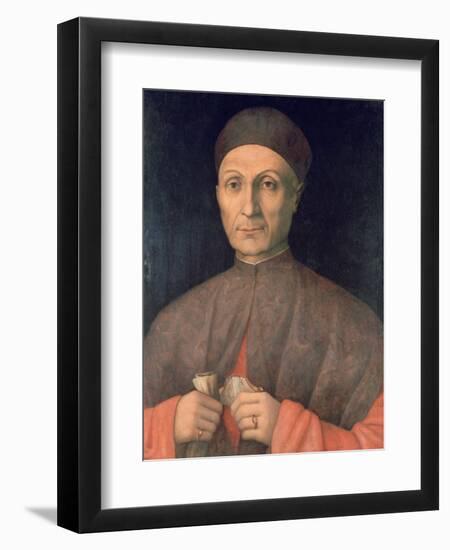 Portrait of a Scholar, C1450-1507-Giovanni Bellini-Framed Giclee Print