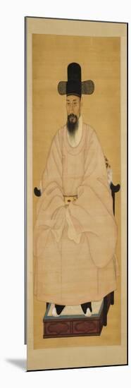 Portrait of a Scholar-Official in a Pink Robe, 19th century-Korean School-Mounted Giclee Print