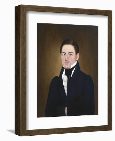 Portrait of a Sea Captain: James Reed of Newburyport, Massachusetts-John Brewster-Framed Giclee Print