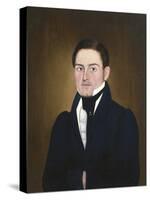 Portrait of a Sea Captain: James Reed of Newburyport, Massachusetts-John Brewster-Stretched Canvas