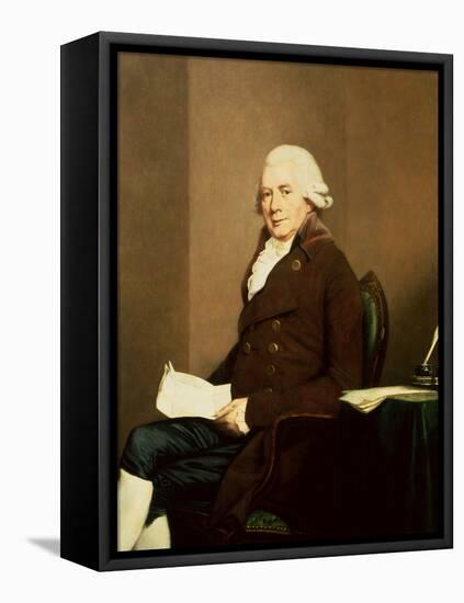 Portrait of a Seated Gentleman, possibly William Hunter-Johann Zoffany-Framed Stretched Canvas