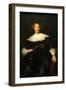 Portrait of a Seated Woman with Pendant-Rembrandt van Rijn-Framed Art Print