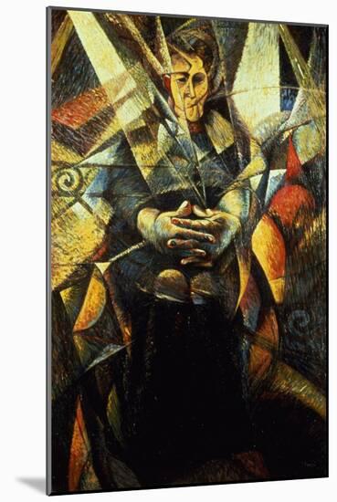 Portrait of a Seated Woman-Umberto Boccioni-Mounted Giclee Print