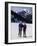 Portrait of a Senior Woman and a Young Woman Standing Wearing Skis-null-Framed Photographic Print