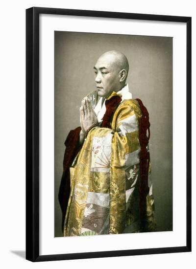 Portrait of a Shinto Priest, C.1880-null-Framed Photographic Print