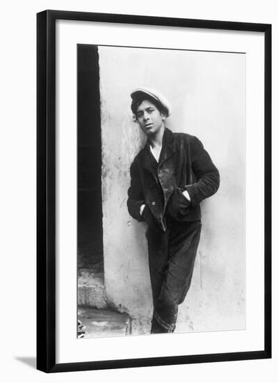 Portrait of a Sicilian Youth-Wilhelm Von Gloeden-Framed Photographic Print