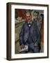 Portrait of a Sitting Man, 1898-1900-Paul Cézanne-Framed Giclee Print