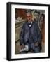 Portrait of a Sitting Man, 1898-1900-Paul Cézanne-Framed Giclee Print