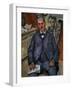 Portrait of a Sitting Man, 1898-1900-Paul Cézanne-Framed Giclee Print