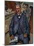 Portrait of a Sitting Man, 1898-1900-Paul Cézanne-Mounted Giclee Print