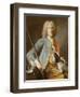 Portrait of a Sportsman Holding a Gun with a Hound-Jean-Baptiste Oudry-Framed Giclee Print