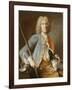 Portrait of a Sportsman Holding a Gun with a Hound-Jean-Baptiste Oudry-Framed Giclee Print