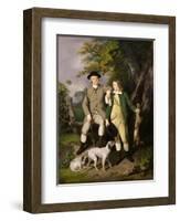 Portrait of a Sportsman with His Son, 1779-Francis Wheatley-Framed Giclee Print