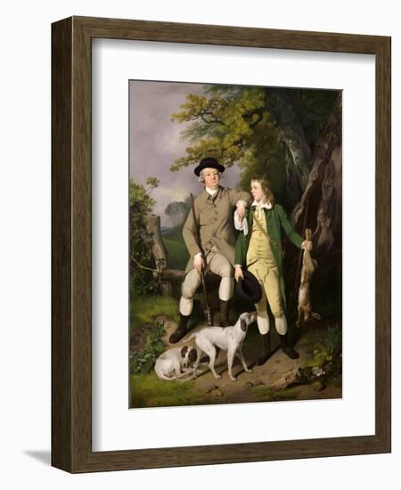 Portrait of a Sportsman with His Son, 1779-Francis Wheatley-Framed Giclee Print