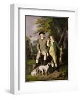 Portrait of a Sportsman with His Son, 1779-Francis Wheatley-Framed Giclee Print