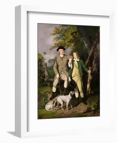 Portrait of a Sportsman with His Son, 1779-Francis Wheatley-Framed Giclee Print