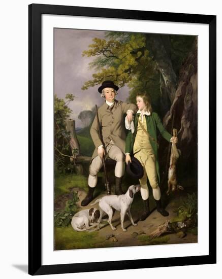 Portrait of a Sportsman with His Son, 1779-Francis Wheatley-Framed Giclee Print