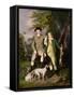 Portrait of a Sportsman with His Son, 1779-Francis Wheatley-Framed Stretched Canvas