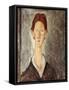 Portrait of a Student, c.1918-19-Amedeo Modigliani-Framed Stretched Canvas