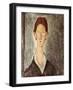 Portrait of a Student, c.1918-19-Amedeo Modigliani-Framed Giclee Print