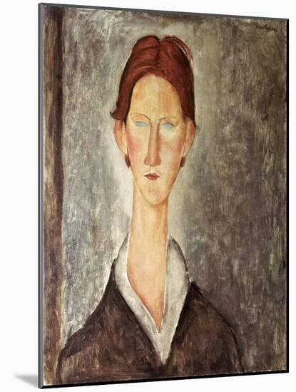 Portrait of a Student, c.1918-19-Amedeo Modigliani-Mounted Giclee Print