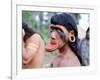 Portrait of a Suya Indian Man with Lip Plate, Brazil, South America-Robin Hanbury-tenison-Framed Photographic Print