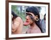 Portrait of a Suya Indian Man with Lip Plate, Brazil, South America-Robin Hanbury-tenison-Framed Photographic Print