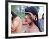 Portrait of a Suya Indian Man with Lip Plate, Brazil, South America-Robin Hanbury-tenison-Framed Photographic Print