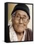 Portrait of a Tibetan Woman, Mcleod Ganj, Dharamsala, Himachal Pradesh State, India-Jochen Schlenker-Framed Stretched Canvas