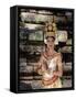 Portrait of a Traditional Cambodian Apsara Dancer, Cambodia-Gavin Hellier-Framed Stretched Canvas