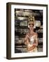 Portrait of a Traditional Cambodian Apsara Dancer, Cambodia-Gavin Hellier-Framed Photographic Print