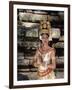 Portrait of a Traditional Cambodian Apsara Dancer, Cambodia-Gavin Hellier-Framed Photographic Print