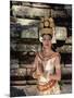 Portrait of a Traditional Cambodian Apsara Dancer, Cambodia-Gavin Hellier-Mounted Photographic Print