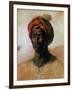 Portrait of a Turk in a Turban, circa 1826-Eugene Delacroix-Framed Giclee Print