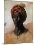 Portrait of a Turk in a Turban, circa 1826-Eugene Delacroix-Mounted Giclee Print