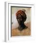 Portrait of a Turk in a Turban, circa 1826-Eugene Delacroix-Framed Giclee Print