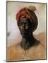 Portrait of a Turk in a Turban, circa 1826-Eugene Delacroix-Mounted Giclee Print