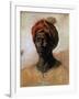 Portrait of a Turk in a Turban, circa 1826-Eugene Delacroix-Framed Giclee Print