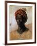 Portrait of a Turk in a Turban, circa 1826-Eugene Delacroix-Framed Giclee Print