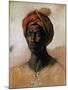 Portrait of a Turk in a Turban, circa 1826-Eugene Delacroix-Mounted Giclee Print