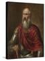 Portrait of a Venetian Admiral, Possibly Francesco Duodo-Titian (Tiziano Vecelli)-Stretched Canvas