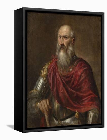 Portrait of a Venetian Admiral, Possibly Francesco Duodo-Titian (Tiziano Vecelli)-Framed Stretched Canvas