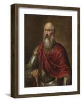 Portrait of a Venetian Admiral, Possibly Francesco Duodo-Titian (Tiziano Vecelli)-Framed Giclee Print