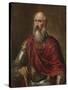 Portrait of a Venetian Admiral, Possibly Francesco Duodo-Titian (Tiziano Vecelli)-Stretched Canvas