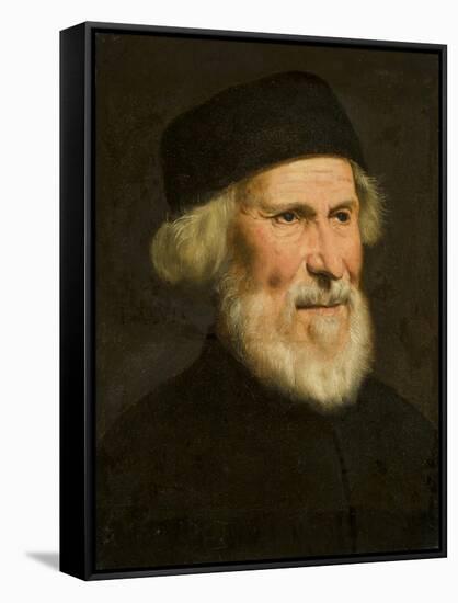 Portrait of a Venetian, C.1550-Jacopo Robusti Tintoretto-Framed Stretched Canvas