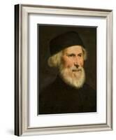 Portrait of a Venetian, C.1550-Jacopo Robusti Tintoretto-Framed Giclee Print