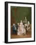 Portrait of a Venetian Family with a Manservant Serving Coffee-Pietro Longhi-Framed Art Print
