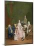 Portrait of a Venetian Family with a Manservant Serving Coffee-Pietro Longhi-Mounted Art Print