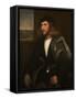 Portrait of a Venetian Nobleman-Giovanni de Busi Cariani-Framed Stretched Canvas